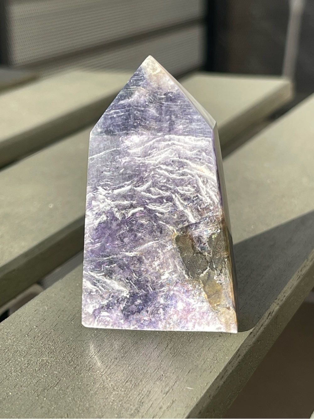 Purple Mica Crystal Point Tower
